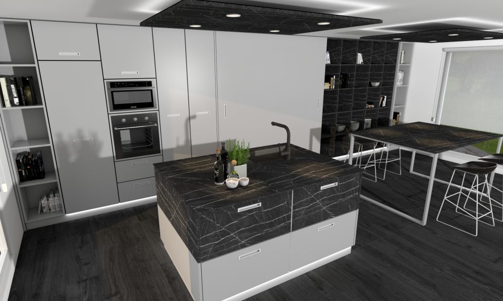 Colección t4 2 colores negros cocina