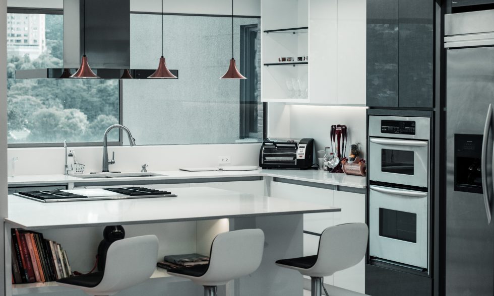 Electrodomésticos integrados cocina moderna