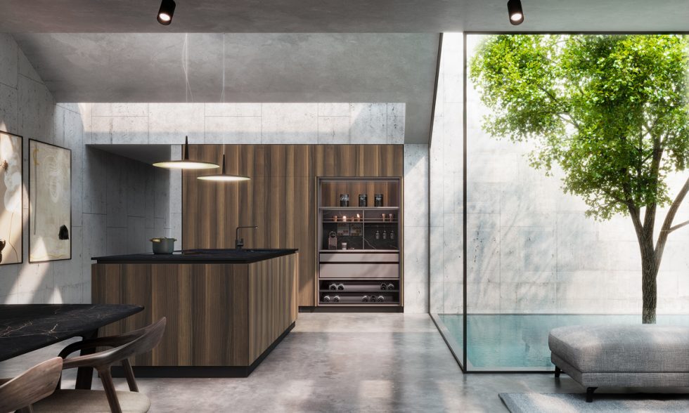 cocina madera toscano, alternativa artificial