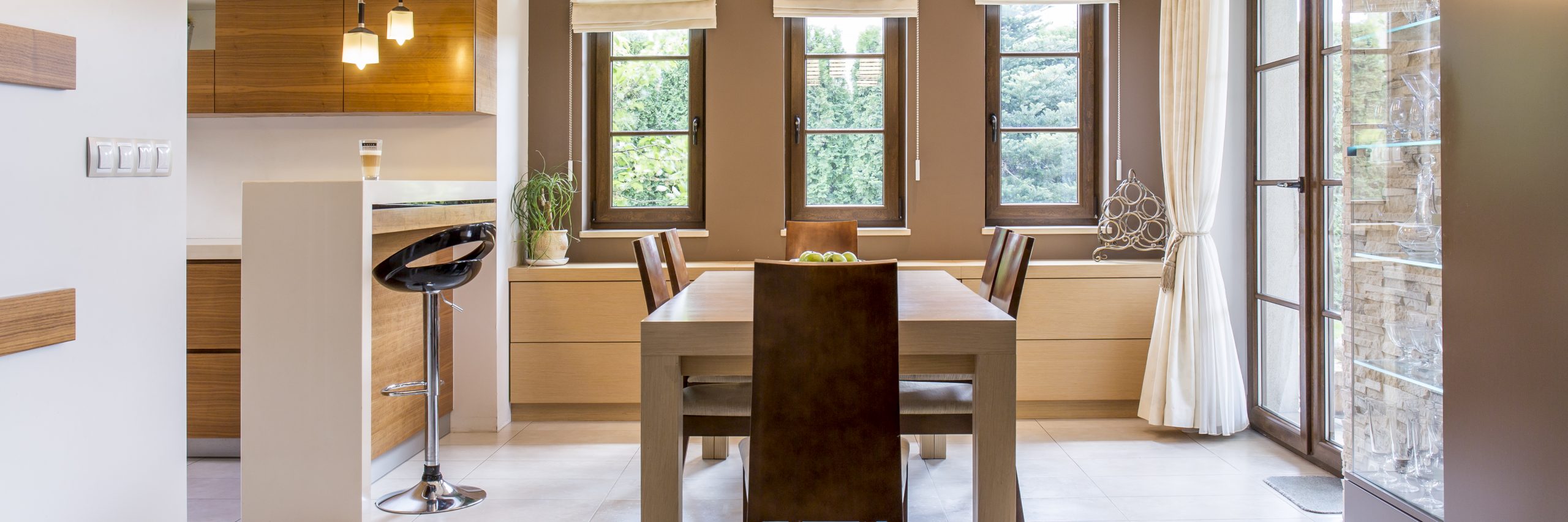 cortinas para mantener el calor en verano en la cocina
