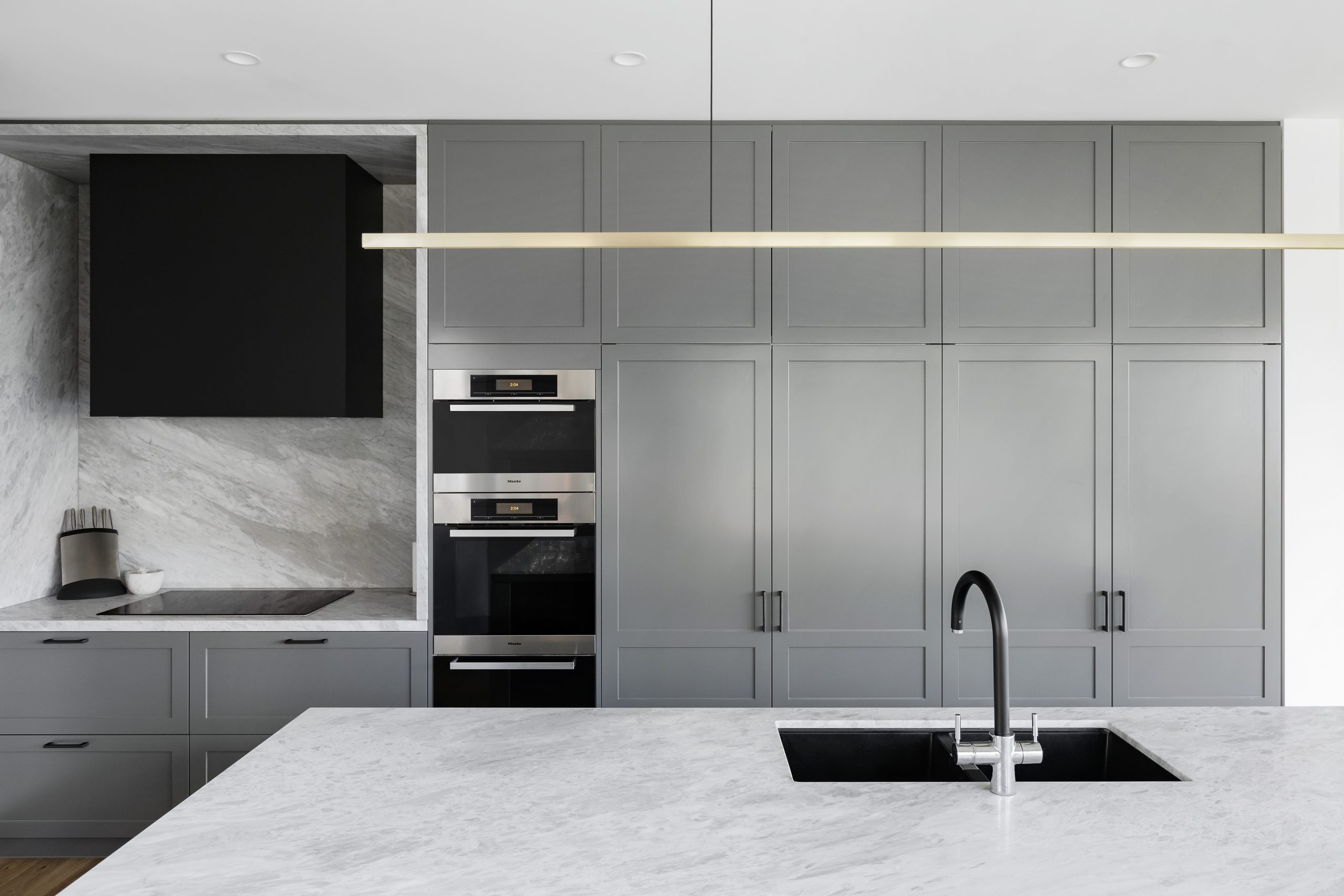 cocina con columnas